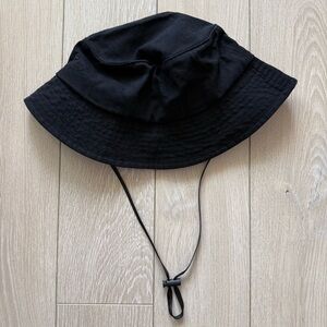 Furtalk Unisex Cotton Black Bucket Hat Size L/XL